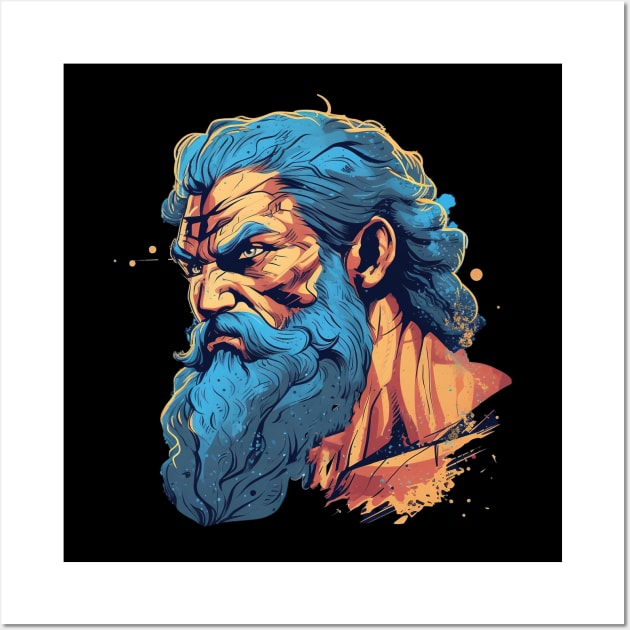 Zeus the God Wall Art by Kawaii Cuties